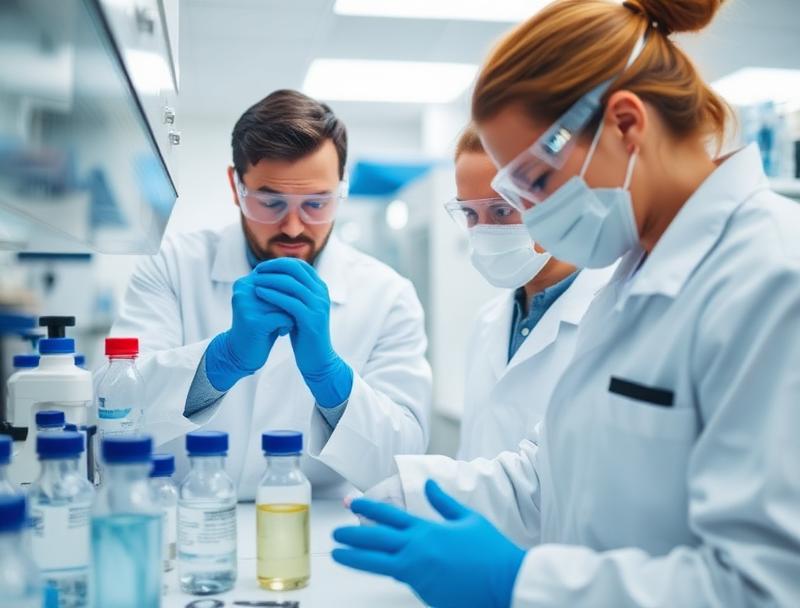Researchers and innovators in a Greater Boston tech lab